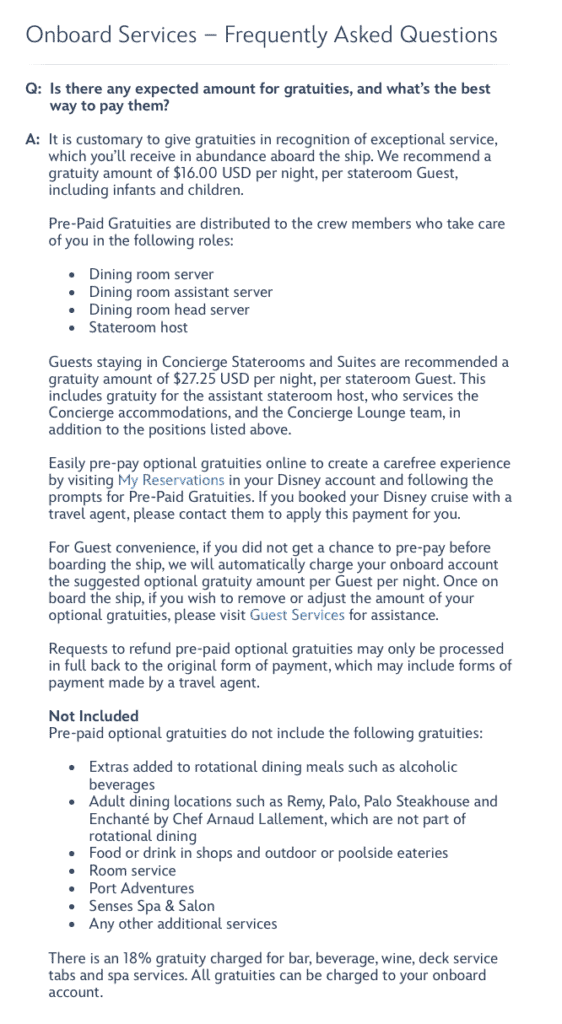 Disney Cruise Line Raises Gratuity Rates: What You Need to Know